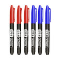 6 PCS Permanent Marker Pen Manga Drawing Markers Black Blue Red Waterproof Ink Sketch Pens Stationery Art School Supplies - Boxed In