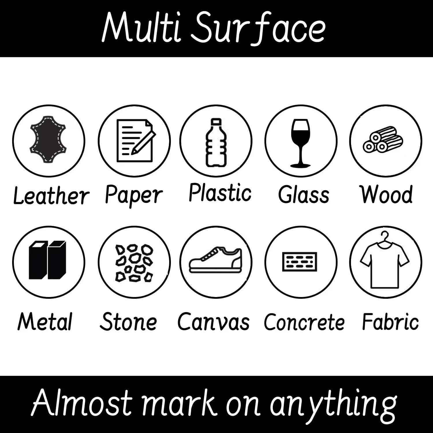 6 PCS Permanent Marker Pen Manga Drawing Markers Black Blue Red Waterproof Ink Sketch Pens Stationery Art School Supplies - Boxed In