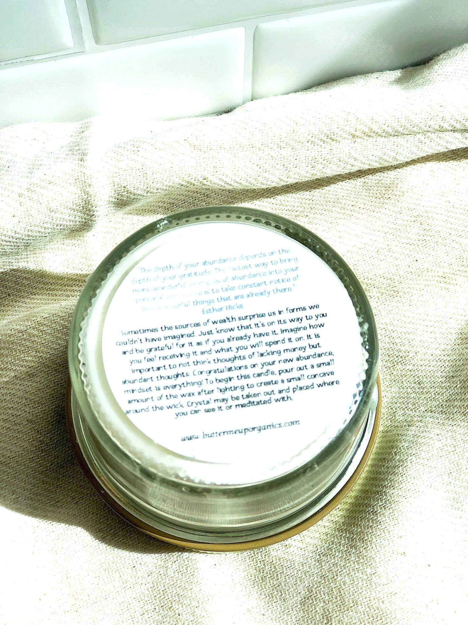 Abundance Candle / Ritual Candle / Intention Candle / Hand Poured - Boxed In