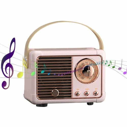 Bluetooth Compact Retro Speakers with Radio - Boxed In