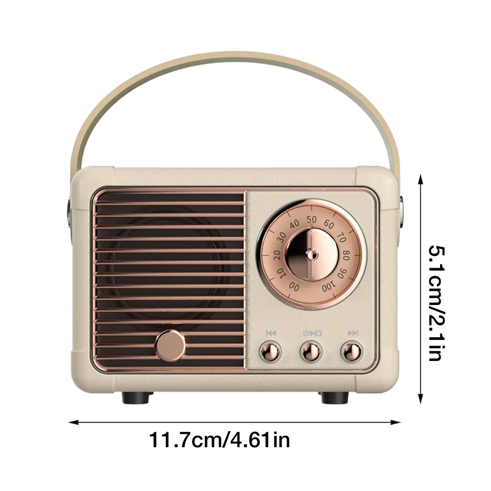 Bluetooth Compact Retro Speakers with Radio - Boxed In