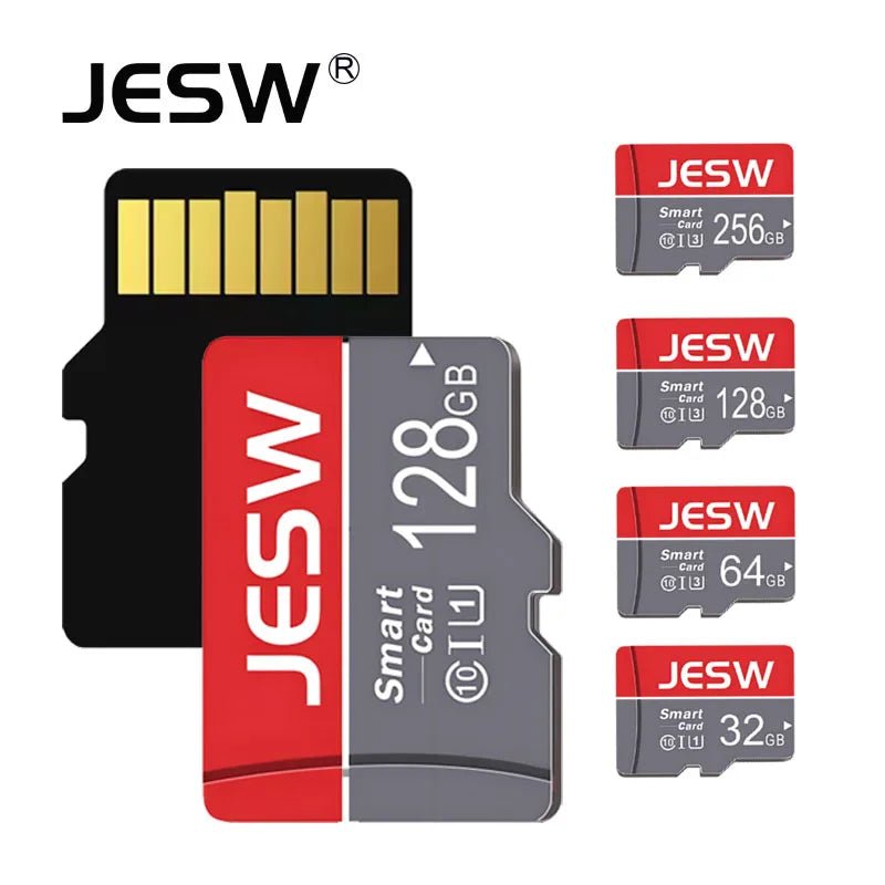 JESW Micro 128G Ultra Memory SD Card TF Flash Card A1 V10 C10 U1 32GB 64G 16G 8G 4G Micro for Camera UAV Phone Switch Table - Boxed In