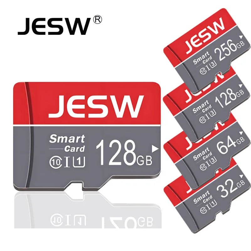JESW Micro 128G Ultra Memory SD Card TF Flash Card A1 V10 C10 U1 32GB 64G 16G 8G 4G Micro for Camera UAV Phone Switch Table - Boxed In