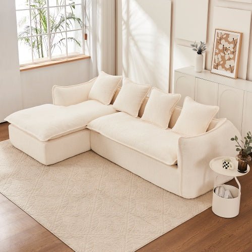 LuneluX_Home – Oversized 3 - Seater L - Shape Sofa with Chaise - Boxed In