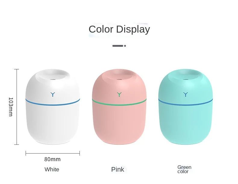 Portable Ultrasonic Humidifier USB Aroma Essential Oil Diffuser LED - Boxed In