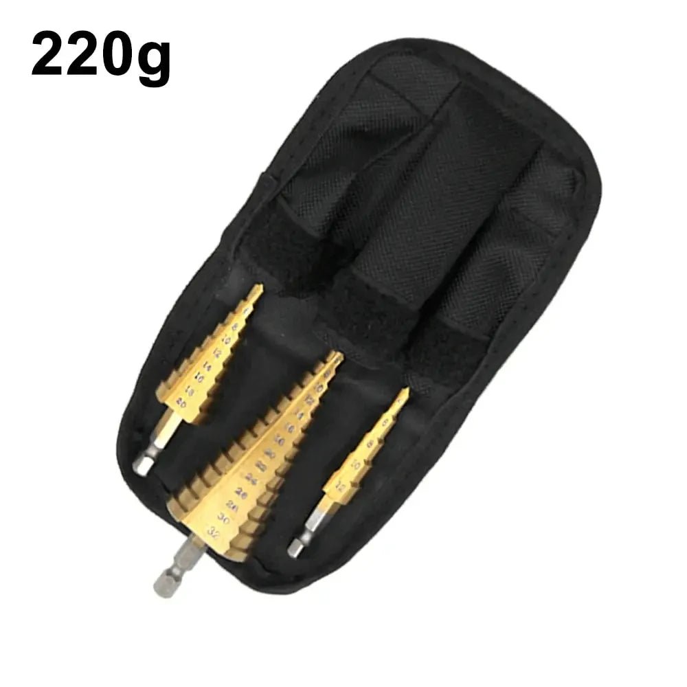 Step Drill Titanium Plated Hexagonal Shank Straight Groove 3 - 12/4 - 12/4 - 20/4 - 32mm Pagoda Drill Drilling Tool Accessory Set - Boxed In