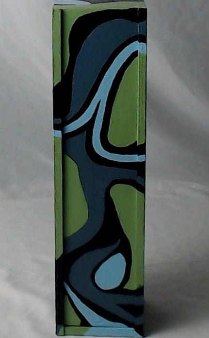 The Winding Wine Box in hues of blue - green - Boxed In