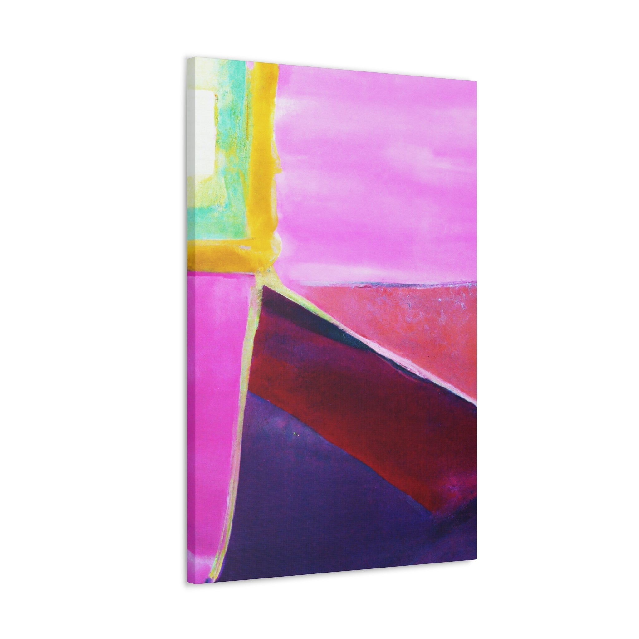 Wall Art Decor - Canvas Print Artwork - Pink and Purple Pattern - Boxed In