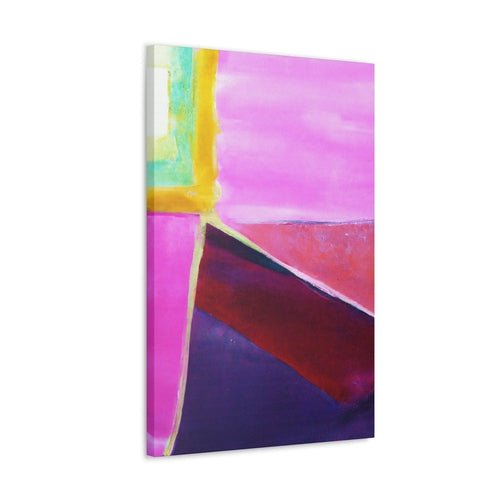 Wall Art Decor - Canvas Print Artwork - Pink and Purple Pattern - Boxed In