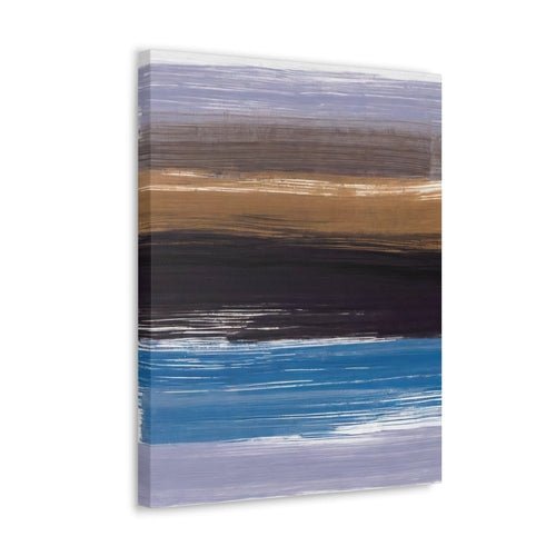 Wall Art Decor - Canvas Print Artwork - Rustic Purple Brown Design - Boxed In