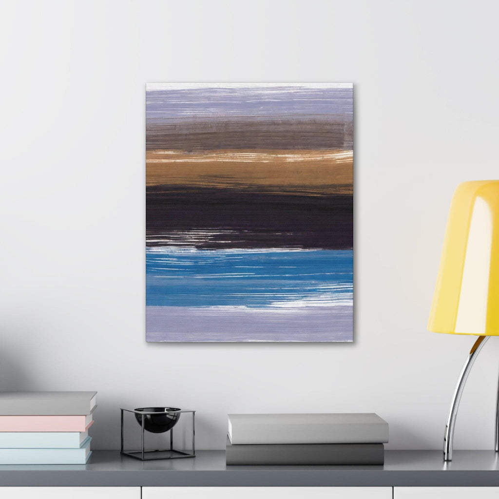 Wall Art Decor - Canvas Print Artwork - Rustic Purple Brown Design - Boxed In