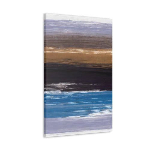 Wall Art Decor - Canvas Print Artwork - Rustic Purple Brown Design - Boxed In