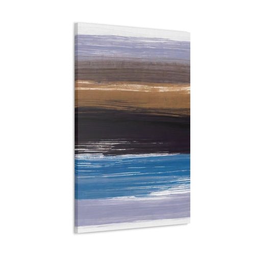 Wall Art Decor - Canvas Print Artwork - Rustic Purple Brown Design - Boxed In