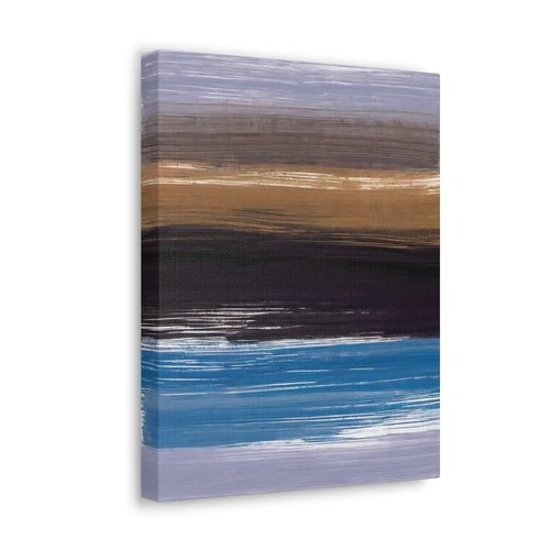 Wall Art Decor - Canvas Print Artwork - Rustic Purple Brown Design - Boxed In